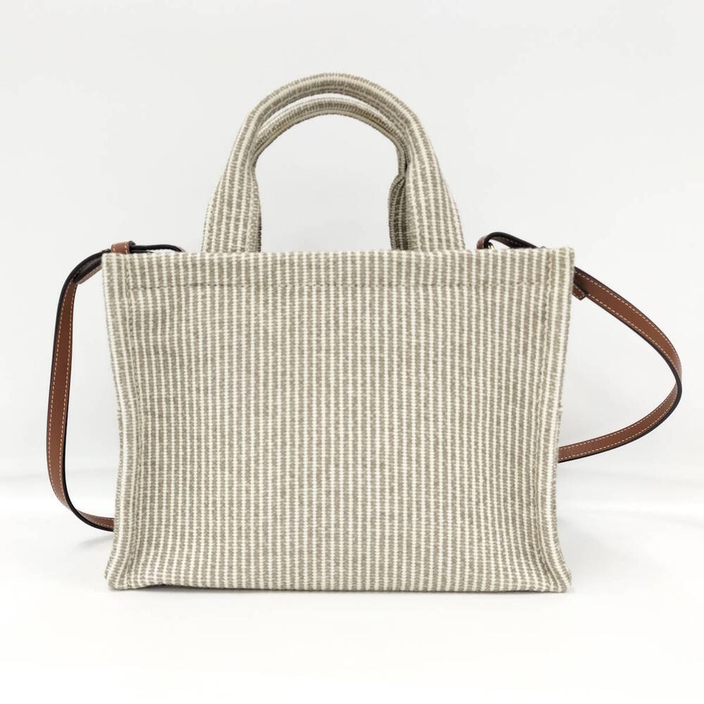 Celine Shoulder Beige Bag Thais Canvas Cabas Tan